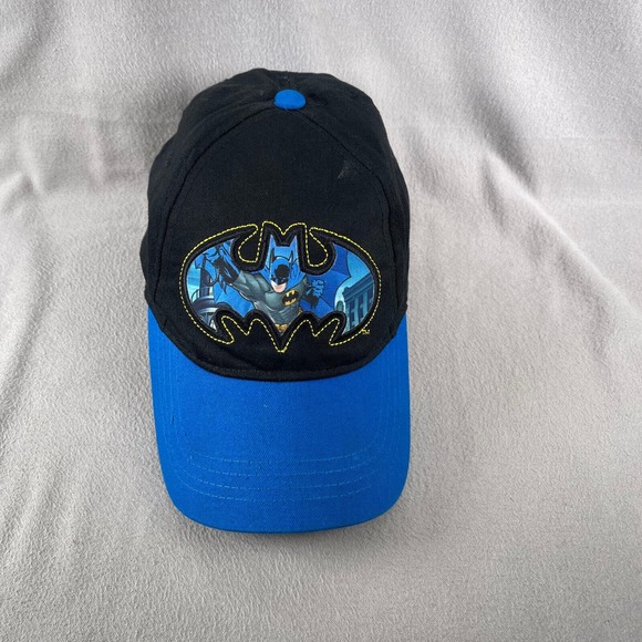 Batman Hat Boys Adjustable Black Snapback Cap Embroidered‎ Superhero DC Comics - Picture 6 of 12